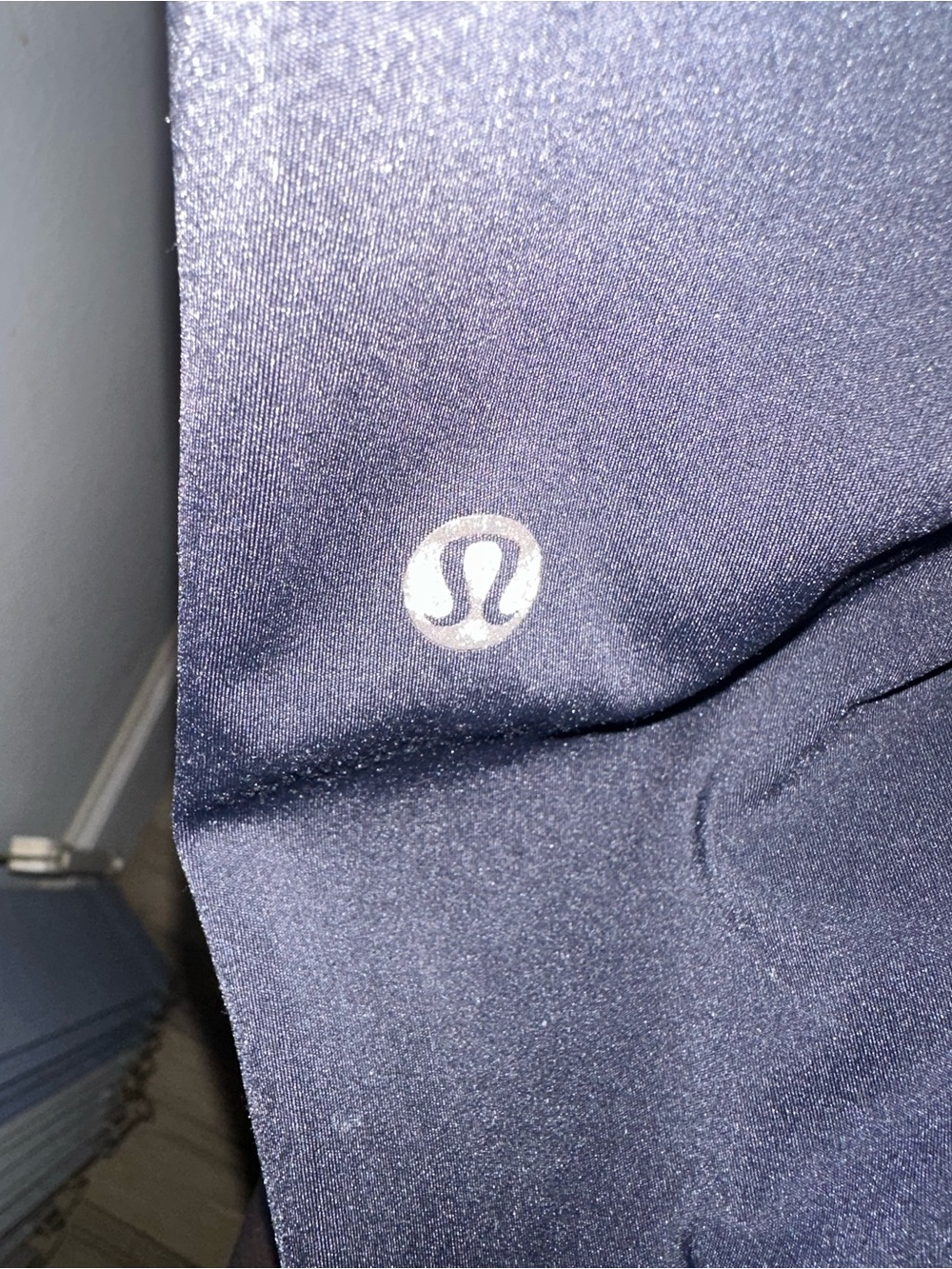 lululemon athletica Navy Leggings with Reflective Logo
